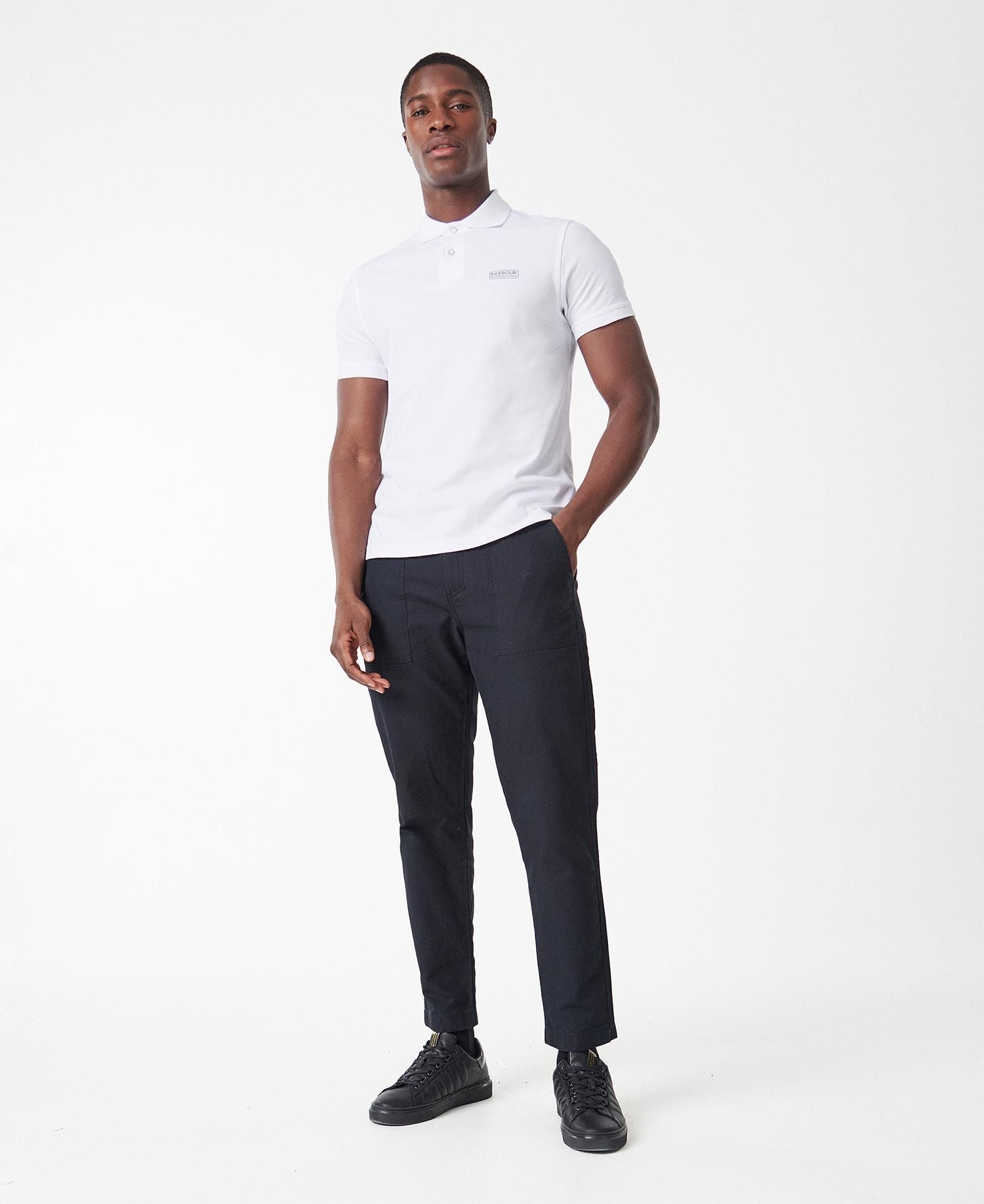 BARBOUR INTERNATIONAL International Polo Shirt Logo – WHITE