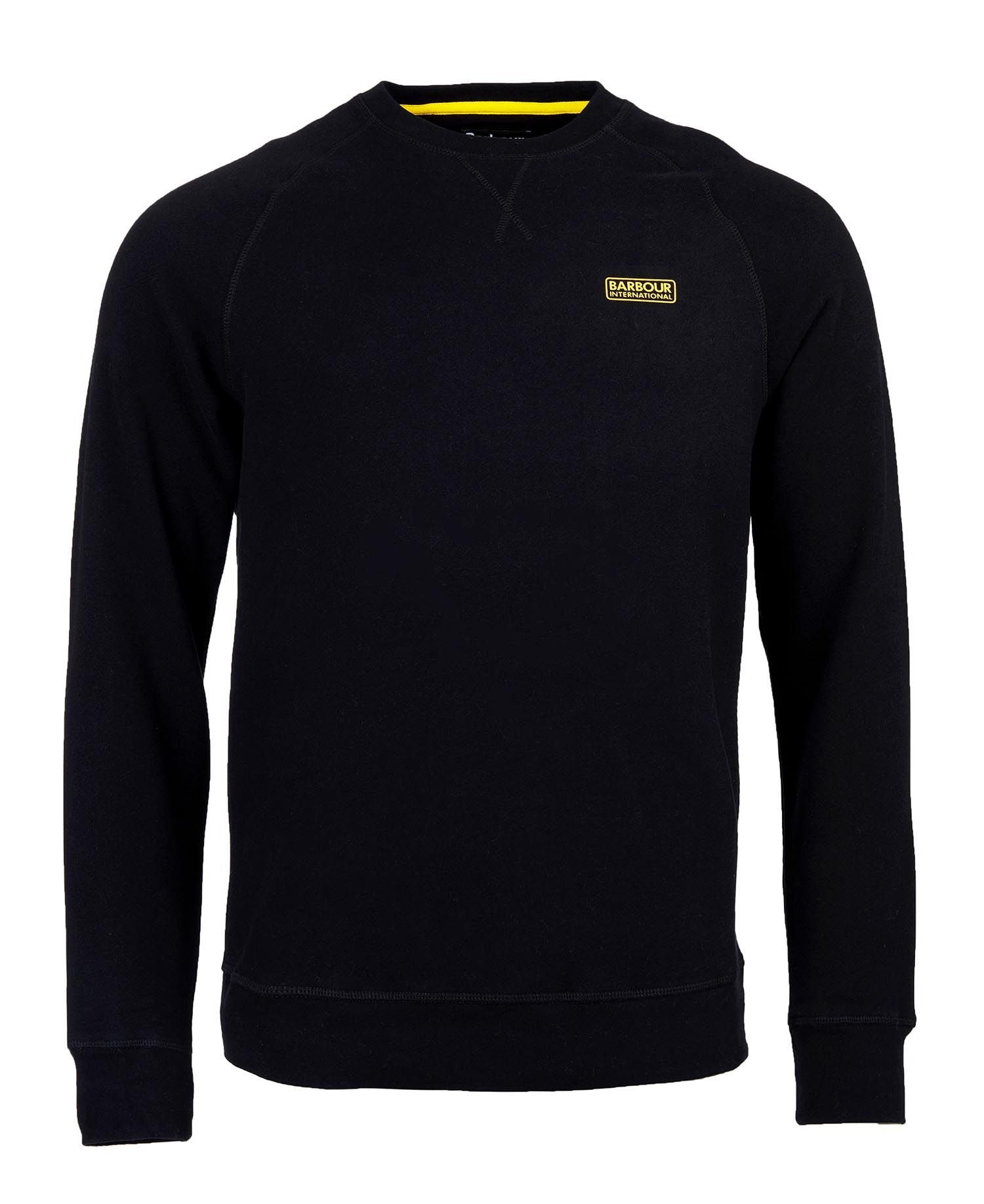Barbour International Sweatshirt Essential Crew Neck Black
