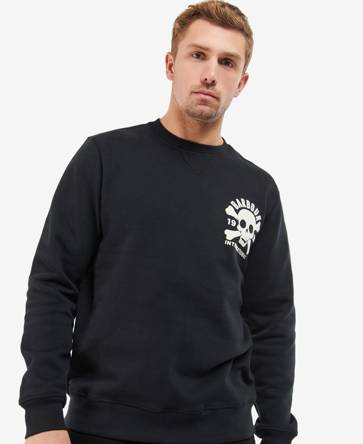 Barbour International THRUXTON CREW SWEAT BLACK