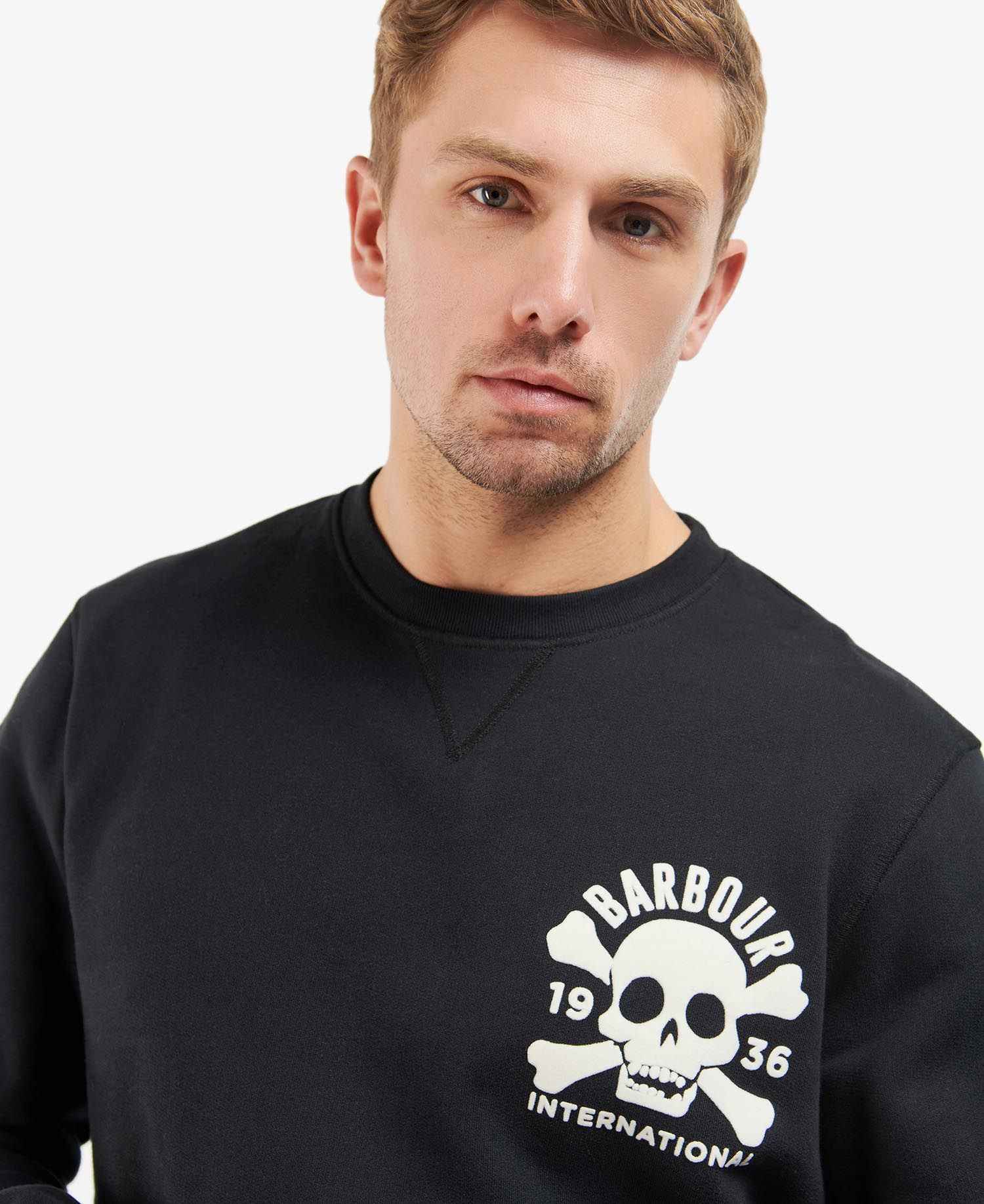 Barbour International THRUXTON CREW SWEAT BLACK