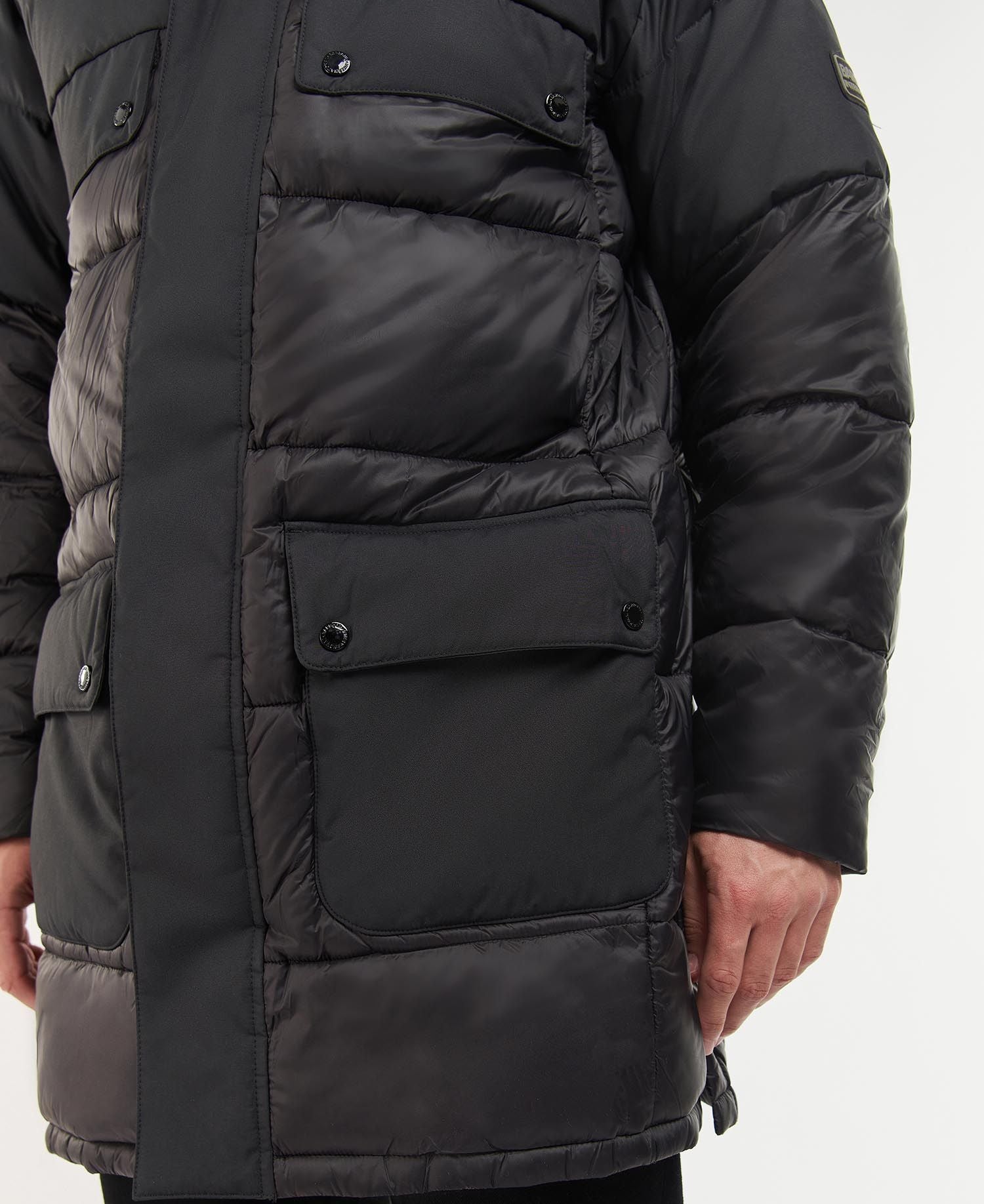 Barbour International Contrast Redford Parka Quilted Jacket
