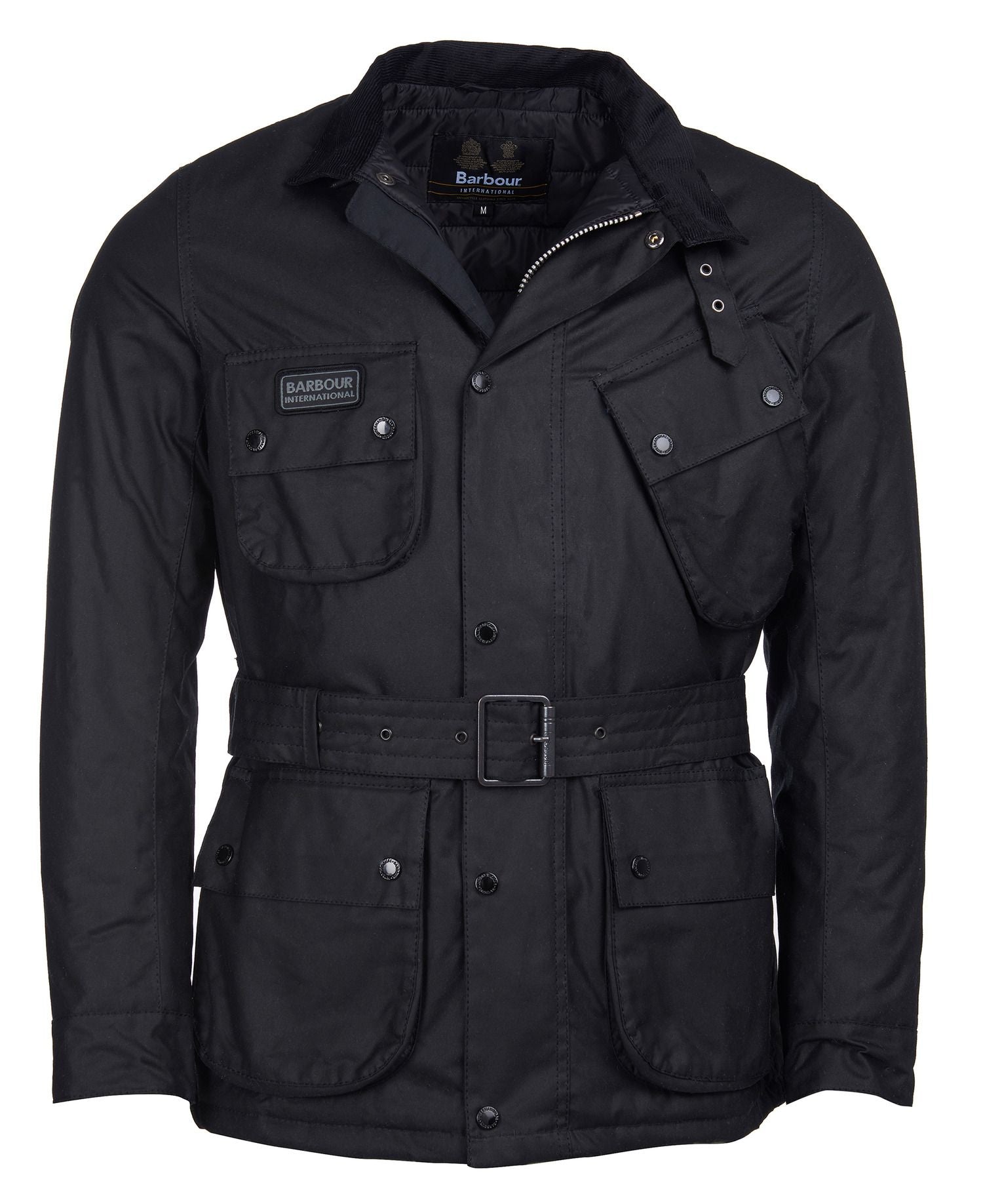 Barbour International Men's New SL Wax Jacket - Black