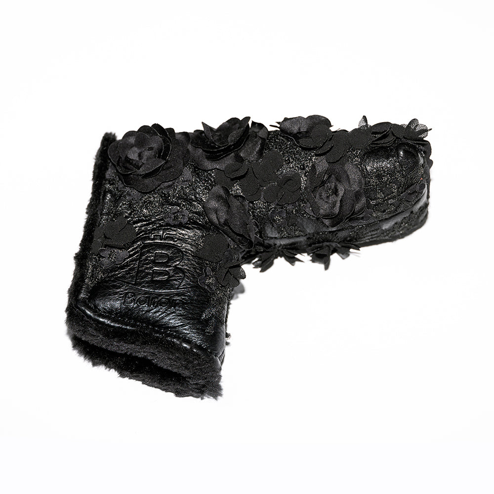 Baron Golf Flower Blade Putter Cover - Black