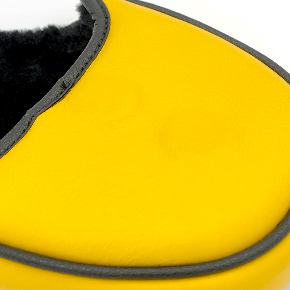 Baron Golf Leather Mallet Putter Cover - Yellow