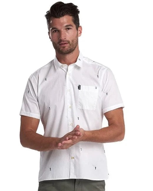 Barbour Men's Summer Print Shirt - White