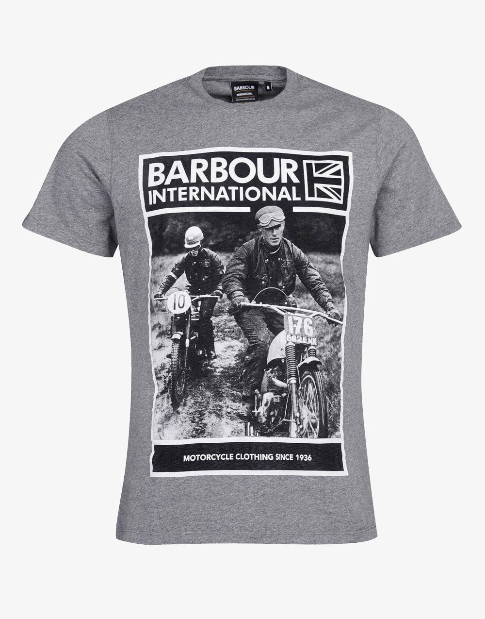 Barbour Men's International Racer Tee - Grey