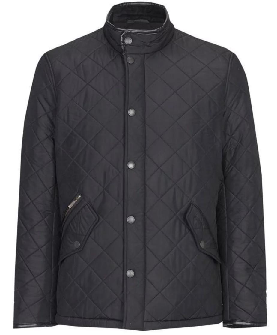 Barbour Black Powell Quilted Jacket