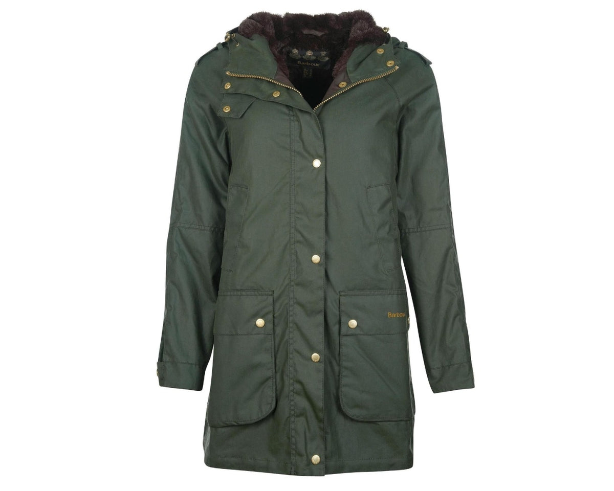 Barbour international kirk deals longline wax jacket