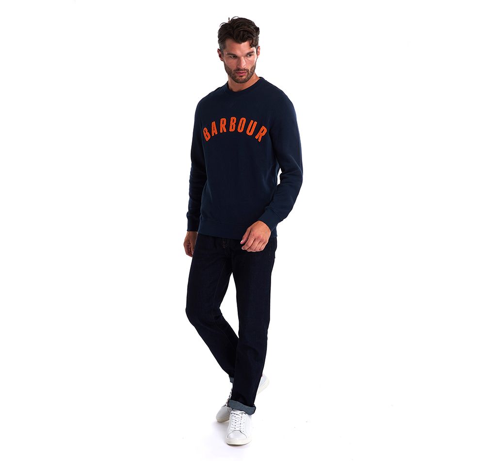 Barbour prep logo crew neck sweater hotsell